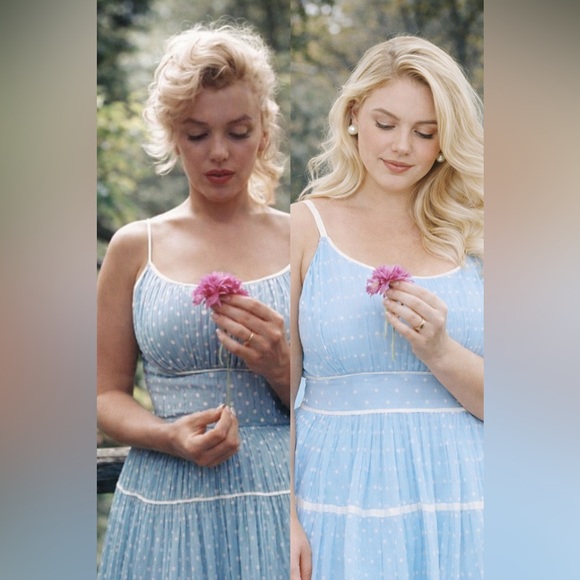 Torrid x Marilyn Monroe Iconic Blue & White Polkadot Pin Up Sundress, 1x, NWT! - Picture 14 of 16